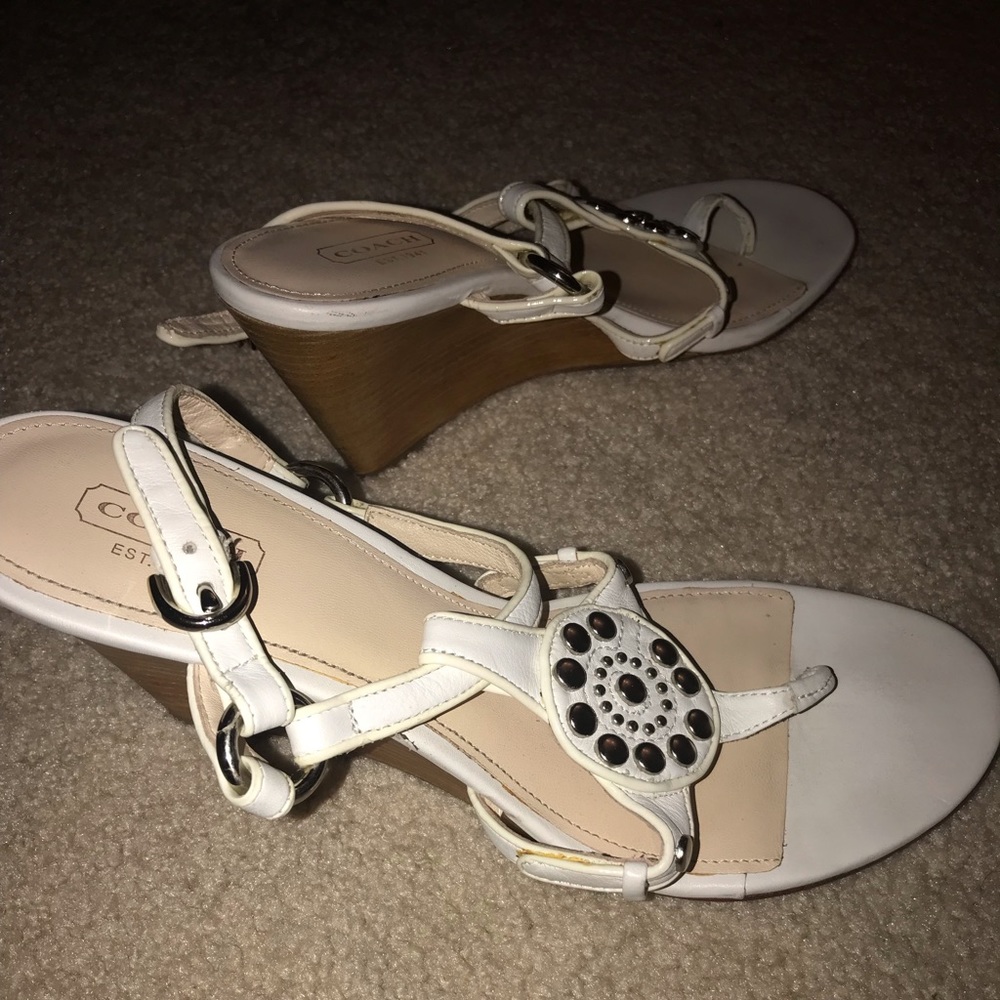 Coach wedge sandals